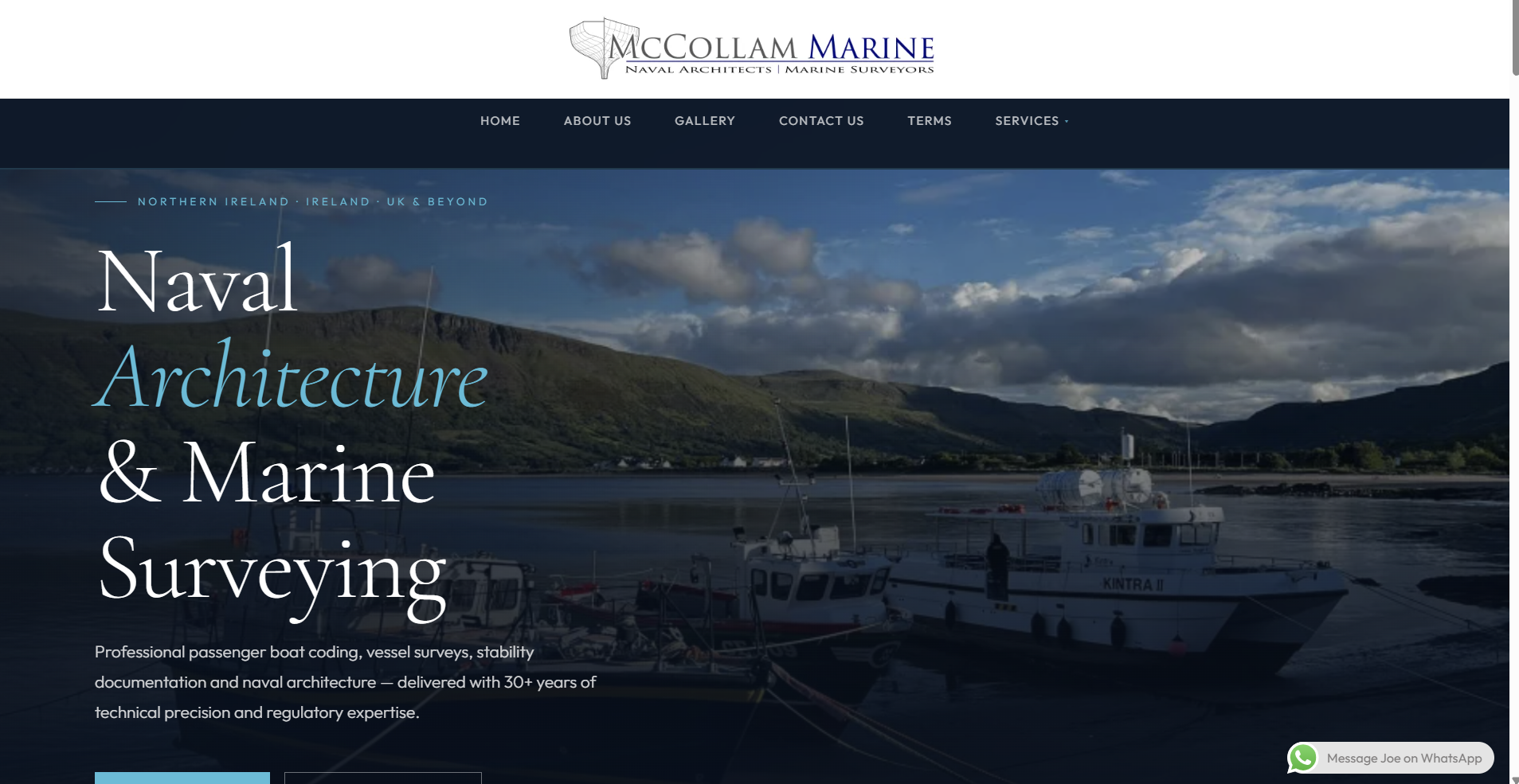 McCollam Marine website